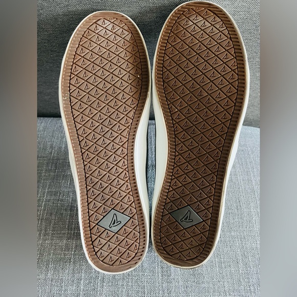 Sperry Crest Dark Gray Charcoal Sparkle Vibe Sneaker Womens 12 Y2K RARE - Picture 4 of 9